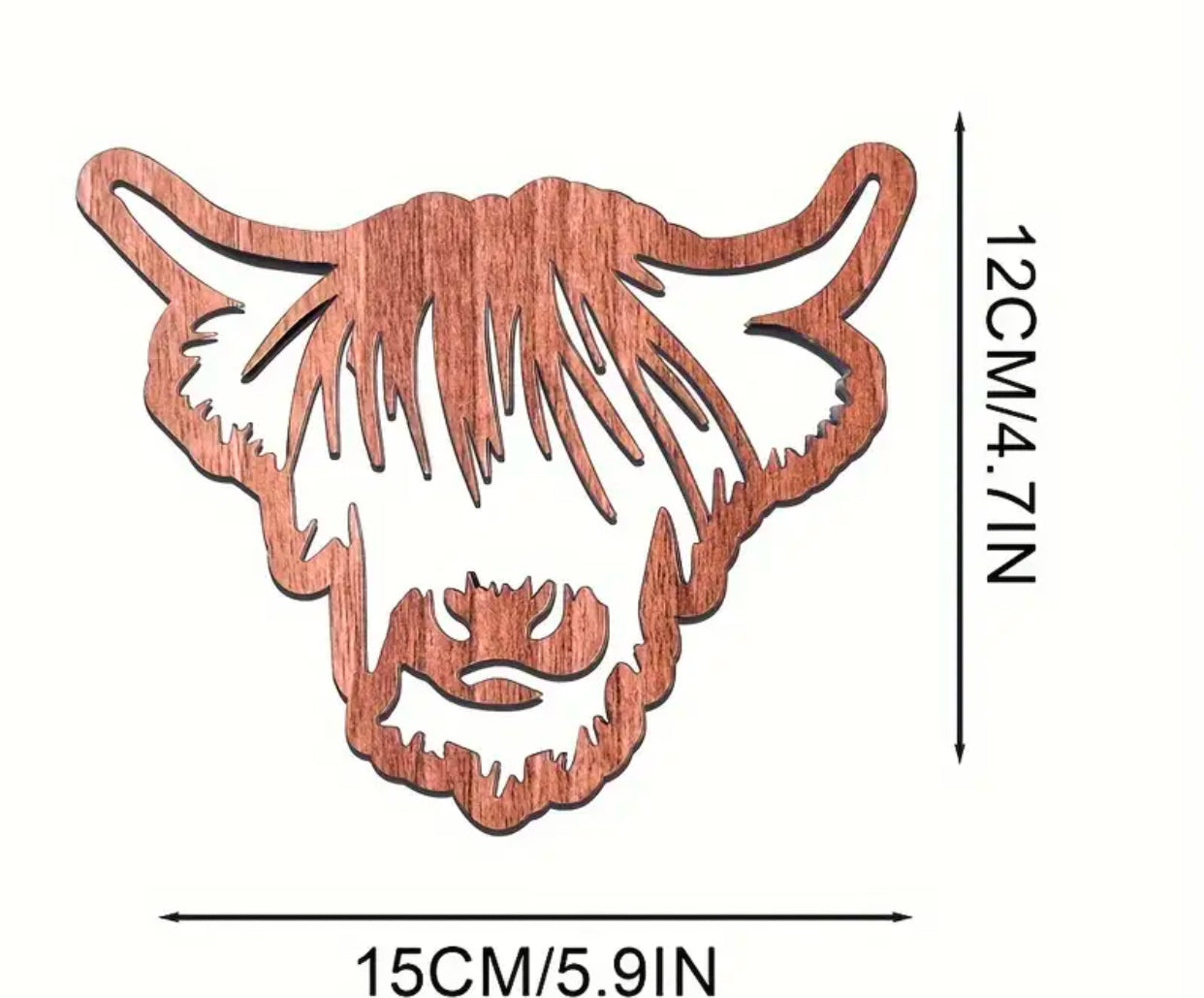 Highland Cow Coaster (Set of 2)