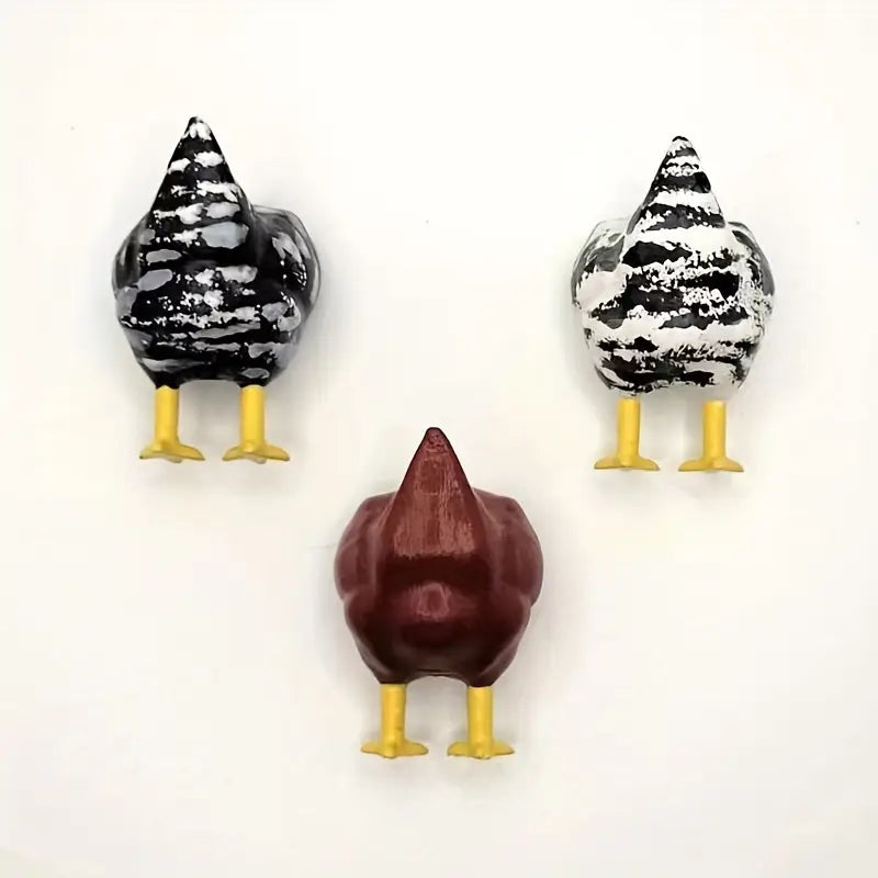 Chicken Butt Magnets Set (3 Magnets)