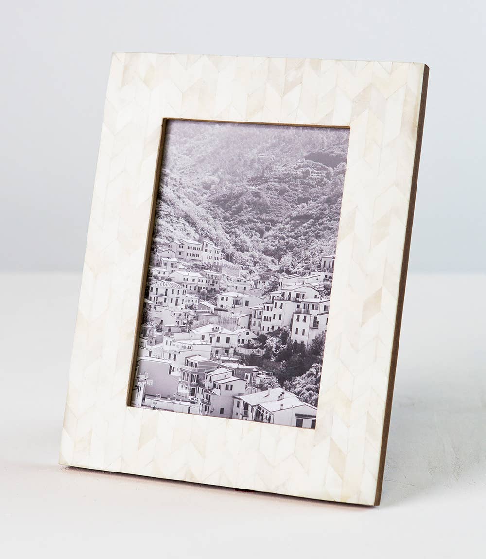 Artemis 5x7 Picture Frame - Handcrafted Bone