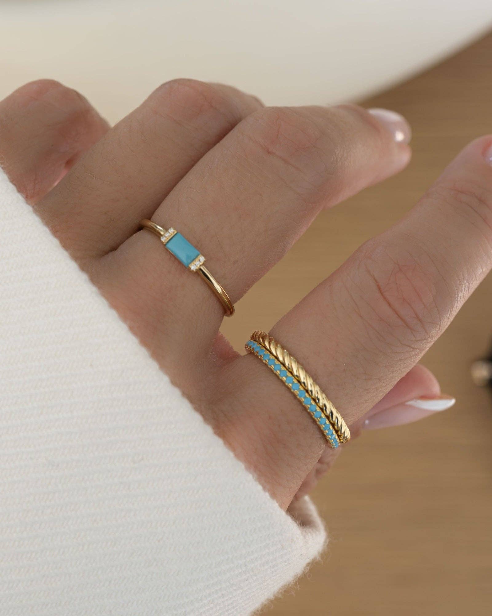 Turquoise Eternity Ring