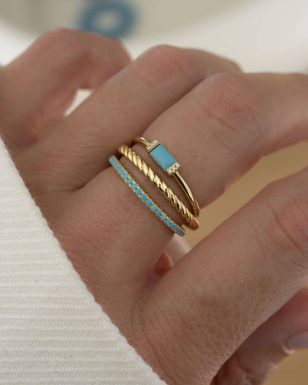 Turquoise Eternity Ring