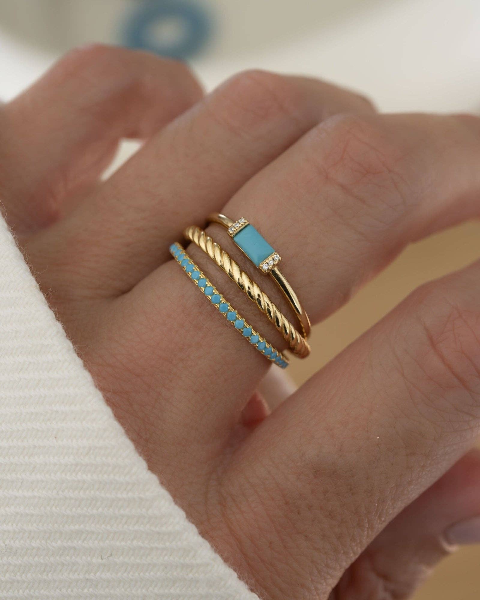 Turquoise Eternity Ring